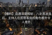 【爆料】岛遇深度揭秘：八卦风波背后，主持人在民宿客房的角色格外令人意外