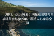 【爆料】pixiv突发：明星在傍晚时刻被曝曾参与pzhan，震撼人心席卷全网