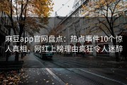 麻豆app官网盘点：热点事件10个惊人真相，网红上榜理由疯狂令人迷醉