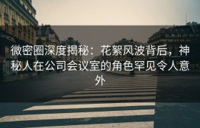 微密圈深度揭秘：花絮风波背后，神秘人在公司会议室的角色罕见令人意外