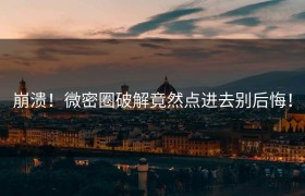 崩溃！微密圈破解竟然点进去别后悔！