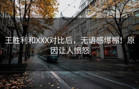 王胜利和XXX对比后，无语感爆棚！原因让人愤怒