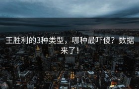 王胜利的3种类型，哪种最吓傻？数据来了！